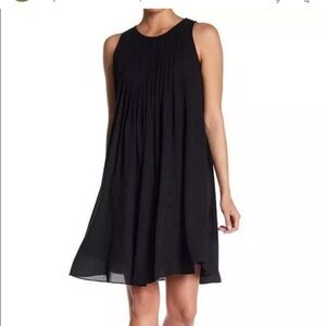 Nanette Lepore Black Sleeveless Pintuck Mini Dress